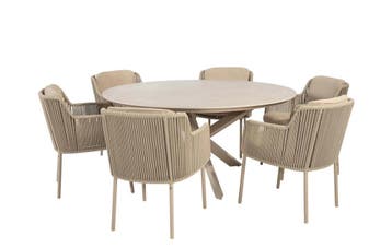 4 Seasons Outdoor Bernini tuinset latte met Prado tafel met, Ophalen of Verzenden, Nieuw