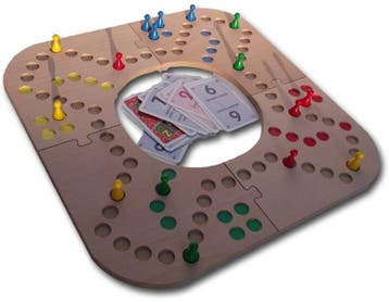 Keezbord 4 Personen Hout | Keezbord - Gezelschapsspellen, Hobby en Vrije tijd, Gezelschapsspellen | Bordspellen, Verzenden, Nieuw
