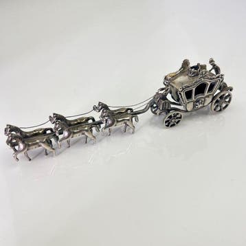 Hallmarked JOW - Koets - Verzamelobject koninklijk