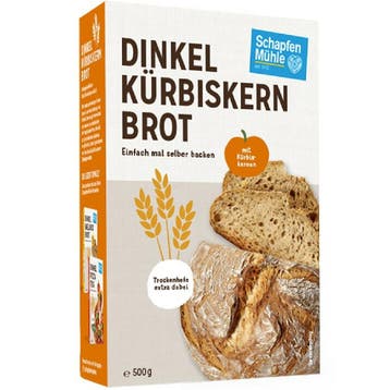 SchapfenMuhle Spelt Pompoen Broodmix 500g, Verzenden, Nieuw