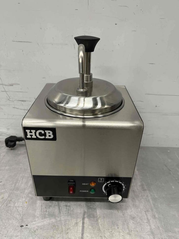 RVS Verwarmde sauspomp Sauswarmer 2 liter Kaas Karamel Boter, Zakelijke goederen, Horeca | Keukenapparatuur, Nieuw in verpakking