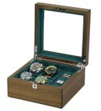 Prestige - Sieradendoos - Horlogedoos van walnootfineer -