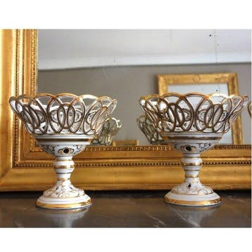 Porcelaine de Paris - Tafelmiddenstuk (2) - Porselein, Antiek en Kunst, Antiek | Glas en Kristal