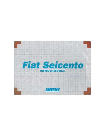 2000 FIAT SEICENTO INSTRUCTIEBOEKJE NEDERLANDS, Auto diversen, Handleidingen en Instructieboekjes