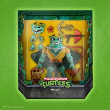 Teenage Mutant Ninja Turtles (TMNT) Ultimates Ray Fillet, Kinderen en Baby's, Speelgoed | Actiefiguren, Verzenden, Zo goed als nieuw