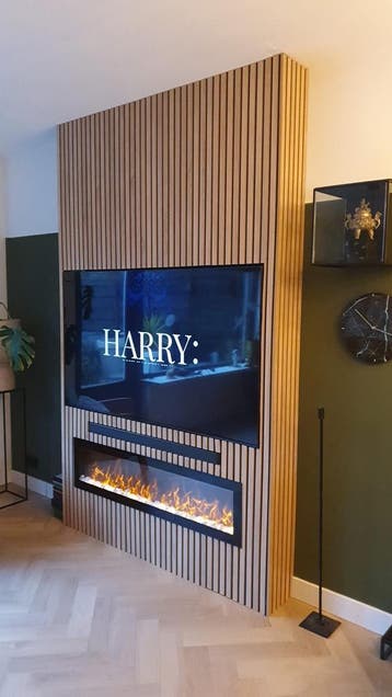 Wandpanelen 280x60 Lattenwand akoestische wandpanelen Hout, Ophalen of Verzenden, Nieuw