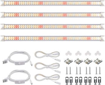 LED Groeilamp 4-stuks 60cm | Retourdeal 34% Korting, Overige soorten, Volle zon, Eenjarig, Ophalen of Verzenden