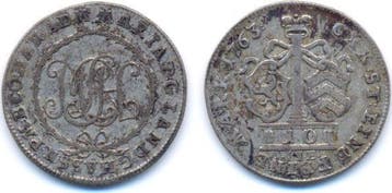10 Kreuzer 1763 Hanau muntenberg: Wilhelm Ix (i ), 1760-1821, Verzenden