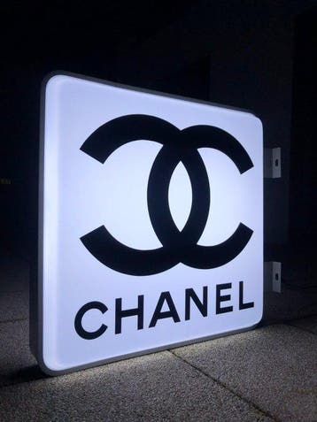 Rare Old Original CHANEL Shop Store Boutique Advertising -