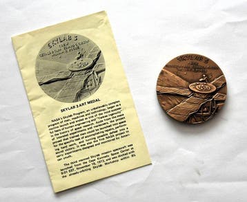 AMI Skylab 3 grote bronzen medaille ruimte-info map