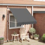 vidaXL Luifel handmatig uittrekbaar 200 cm antraciet, Verzenden, Nieuw