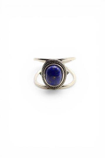 Lapis lazuli - Zilver - Ring, Antiek en Kunst