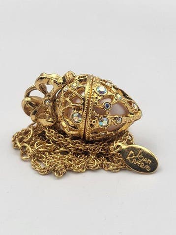 Joan Rivers - Verguld - Ketting met hanger, Antiek en Kunst