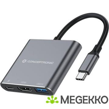 Conceptronic DONN18G notebook dock & poortreplicator Bedraad, Computers en Software, Windows Laptops, Verzenden, Nieuw, Conceptronic