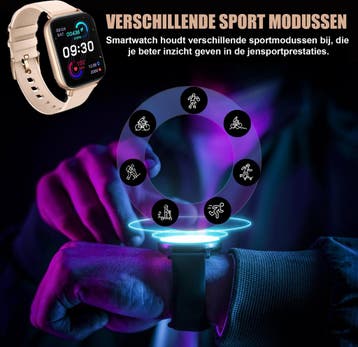 Golden Sound Premium Smartwatch - Vrouwen - Stappenteller -, Ophalen of Verzenden, Zo goed als nieuw, Golden Sound