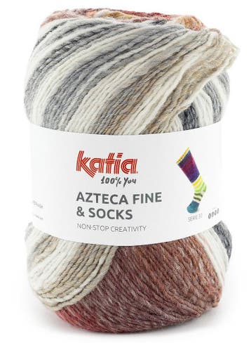 Katia Azteca Fine &amp; Socks - 53 Winter Berry - Superwas, Ophalen of Verzenden, Nieuw