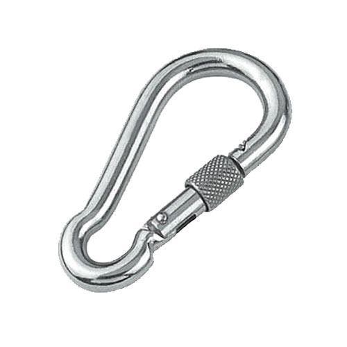 Karabijnhaak / carabiner 8x80mm - Twistlock, Doe-het-zelf en Verbouw, IJzerwaren en Bevestigingsmiddelen, Bouten of Moeren, Nieuw