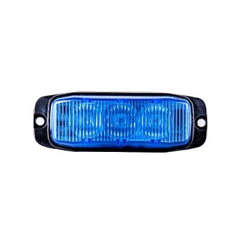 3-LED Blauwe flitser - R65 / R10 certificering E-markering, Ophalen of Verzenden