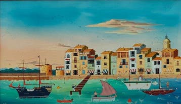 Titi Becaud Hernandez (1950) - Port de St-Tropez, Antiek en Kunst