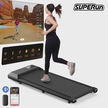 Compacte Onder-Bureau Loopband met 2.5PK Motor en Afstandsbe, Verzenden, Nieuw