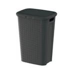 Wasmand Weave 53L Donkergrijs – Hoog Model met Deksel, Ophalen of Verzenden, Nieuw