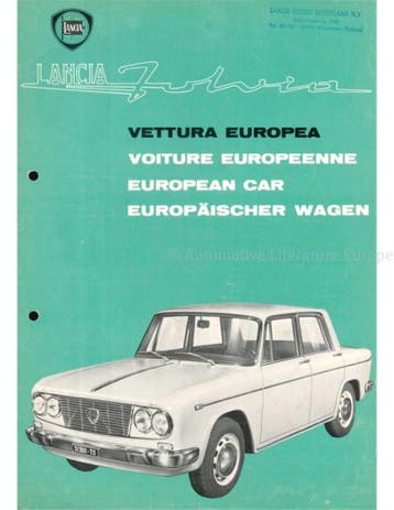 1963 LANCIA FULVIA BROCHURE, Nieuw, Author