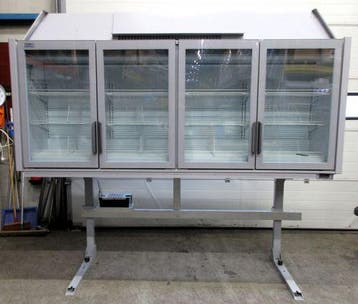 Wandvriezer Epta Sound Top 4 deurs 250cm, Led verlichting,, Witgoed en Apparatuur, Vriezers en Diepvrieskisten, Gebruikt