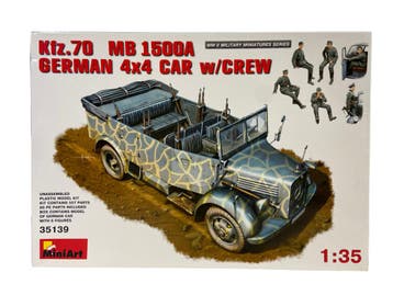 Kfz.70 MB 1500A German 4x4 Car w/Crew, Verzenden, Nieuw
