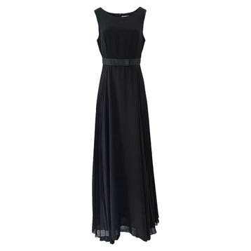 Ki6? Who are you? • zwarte maxi jurk • 40 (IT46), Maat 38/40 (M), Verzenden, Zwart, Nieuw
