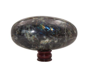 KAMR GEM – Massief 5,15 kg Flitsende Labradoriet Shiva