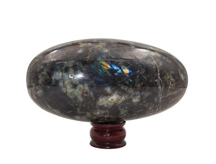 KAMR GEM – Massief 5,15 kg Flitsende Labradoriet Shiva, Verzamelen, Mineralen en Fossielen