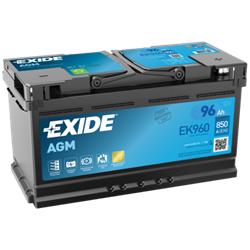 Exide EK960 Start Stop AGM accu 12V 96Ah 353x175x190, Verzenden, Nieuw