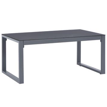 vidaXL Salontafel 90x50x40 cm aluminium, Huis en Inrichting, Tafels | Salontafels, Verzenden, Nieuw, Metaal, 50 tot 100 cm