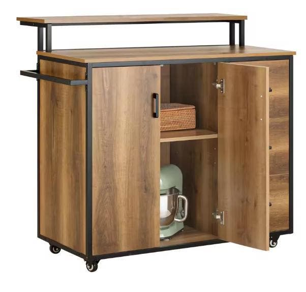 Keukentrolley met Lades, Deuren en Plank – 113 cm, Huis en Inrichting, Keuken | Keukenelementen, Nieuw, Verzenden