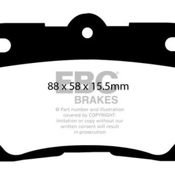 EBC 06-07 Lexus GS300 3.0 Redstuff Rear Brake Pads, Ophalen of Verzenden, Nieuw