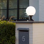 Globe 15r sokkel opaal Ø 25 Tuinverlichting, Kunststof, Verzenden, Staande lamp, Nieuw