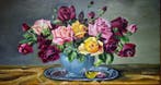 École espagnole (XX) - NO RESERVE - Bouquet de roses