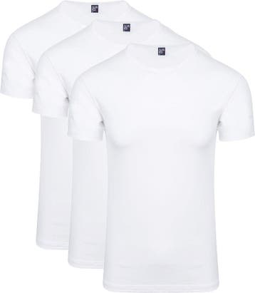 Alan Red Ottawa T-shirt Stretch Wit (3-Pack) maat M Heren, Wit, Nieuw, Alan Red, Verzenden