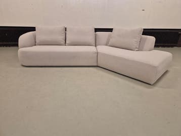 50% KORTING - SHOWROOM OUTLET - HOEKBANK BUBBLE - ZAND -SALE, Hout, Ophalen of Verzenden, 150 cm of meer, JC Furniture Hoekbank, design, nieuw, sale, uitverkoop, meubels
