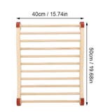 Sauna Rugsteun Hout – Ergonomische S-Vorm 40x50 cm, Sport en Fitness, Sauna, Verzenden, Nieuw