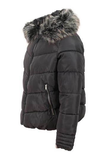 Koroshi Winterjas in maat L Zwart, Kleding | Dames, Koroshi, Verzenden, Gedragen, Zwart