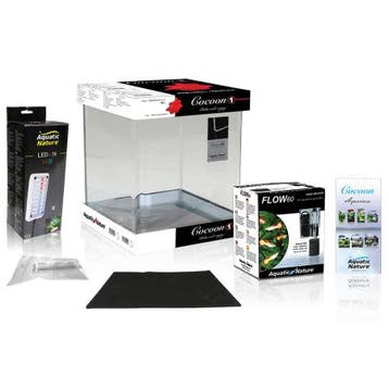 Aquarium COCOON LED 1 (10 L) 20x20x25H, Ophalen of Verzenden, Nieuw