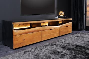 TV-bord GRAND ACACIA 180 cm, acaciahout met natuurlijke rand, Ophalen of Verzenden, Nieuw
