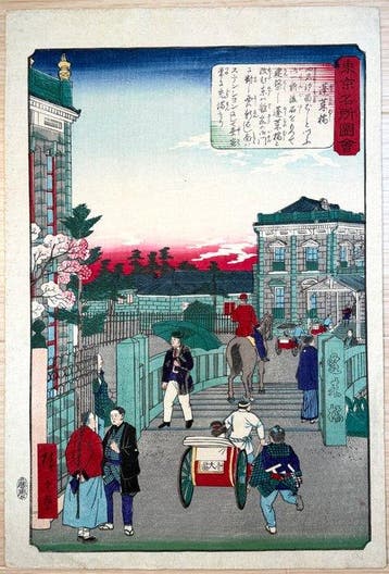 Horai Bridge – Tokyo Meisho Zue - Utagawa Hiroshige III