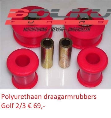 Polyurethaan motor- en onderstelrubbers voor VW Golf 1, 2, 3, Verzenden