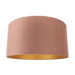 Velours lampenkap roze 50/50/25 met gouden binnenkant, Verzenden, Nieuw, Classic-antique