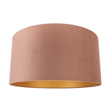 Velours lampenkap roze 50/50/25 met gouden binnenkant, Huis en Inrichting, Lampen | Lampenkappen, Verzenden, Nieuw, Roze