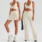 Dames Sportset 2-Delig Yoga Set Sport BH Flared Broek, Verzenden, Nieuw