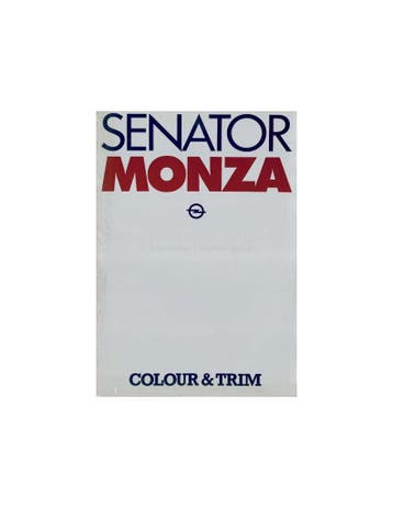 1979 OPEL SENATOR & MONZA BROCHURE ENGELS, Nieuw, Opel, Author