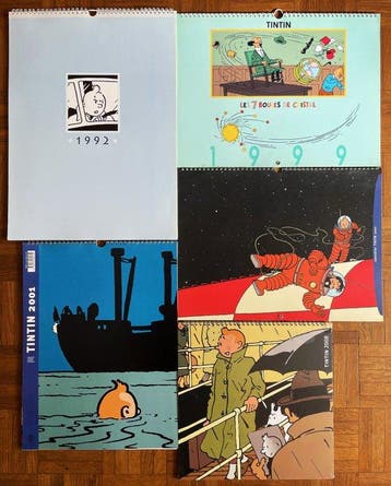 Tintin - 5 Kalenders - Moulinsart, Nieuw